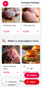 Online shop in Reja application